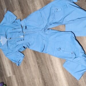 2 PC Denim Flare Pants Set Size L